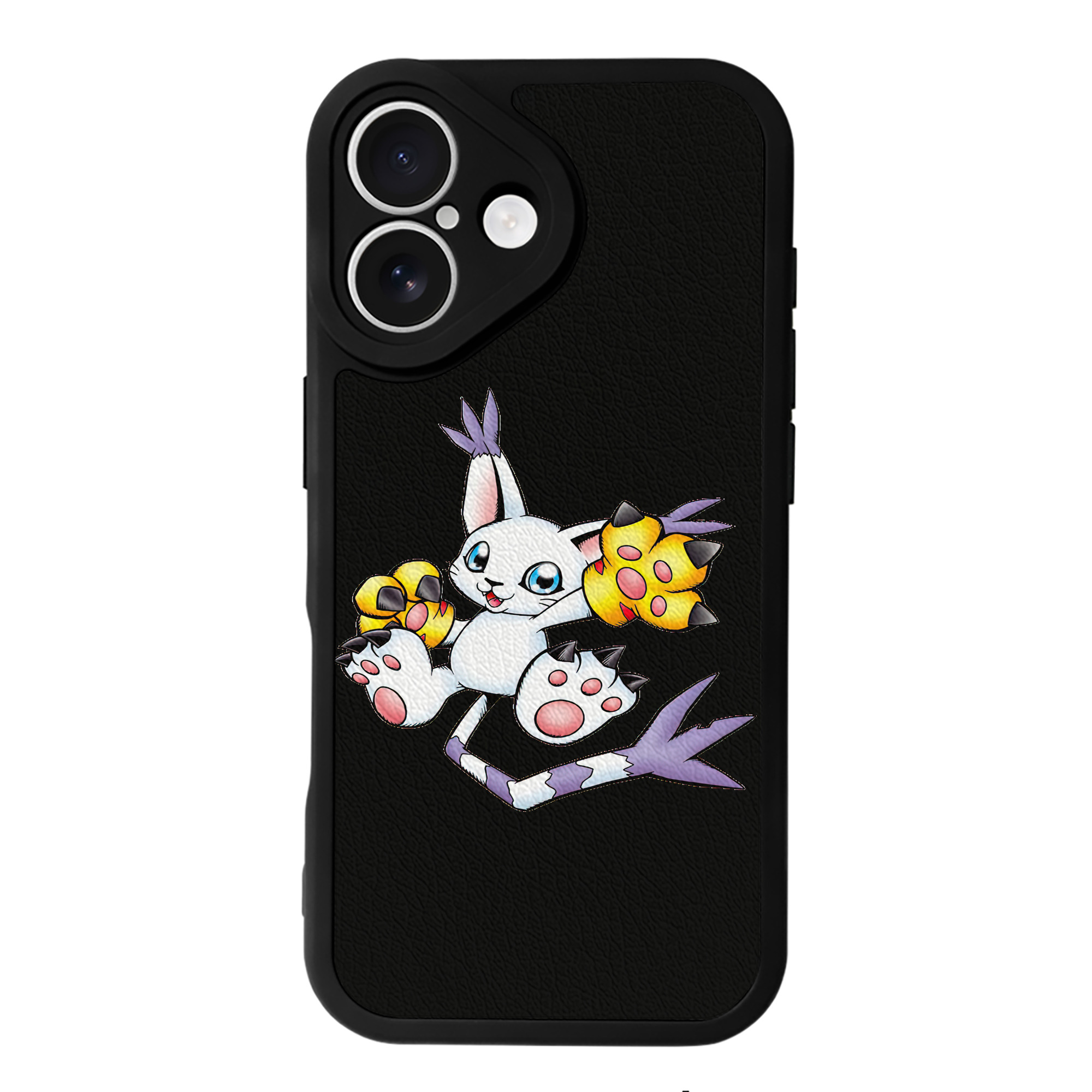 （画像用） Digimon デジタルモンスター/デジモン 【iPhone 16シリーズ対応】シリコンスマホケース（レザー調） 材質：シリコン